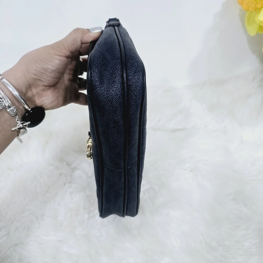 Michael Kors blue Charlton logo crossbody bag